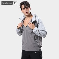 2021 sweat suit mens suit summer new sportswear running fitness sweating weight loss body training sweating suit