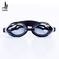 Sanqi myopia goggles for men and women waterproof and anti-fog with degree high-definition swimming glasses removable comfortable clear and stylish