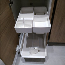 Bao Mo BAUMORE high-end whole house Italian custom furniture German platinum grid kitchen pull basket