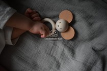 ▲ Swedish garbofriends baby baby wooden hand grip teeth bite skin ear three animals