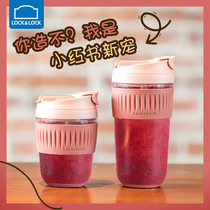 Le button glass large capacity cute water cup female winter coffee cup portable sippy cup high value Cup