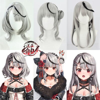taobao agent 【Free man】Vanity Hololive intends to have a sixth phase of the Sangsha Fashak ク ロヱ ロヱ 虚 虚 COS wig