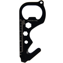 EDC multi-function tool card Portable bottle opener Screwdriver Hex wrench Outdoor saber card rope cutter Screwdriver