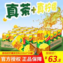 Vita milk lemon tea drink 310ml*24 cans whole box real tea Real lemon afternoon tea fresh drink wholesale
