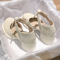 Ja No Pseudomonas Shoes Women 2022 New High Heels Design Sensational Woman Thick Underfoot Thick Heel Bill Mary Precious Shoes