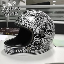 Helmet sticker full helmet anime personality motorcycle locomotive decal decoration modified diy sticker waterproof full sticker