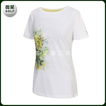 Special offer 2021 summer new Korean golf ball suit women round neck printing simple short-sleeved T-shirt GOLF