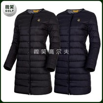 Special 2020 winter new Korean golf suit WOMENs long warm round neck down jacket GOLF