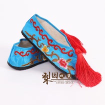   Opera shoes Opera color shoes Flat-bottomed embroidered shoes Childrens costume shoes Womens embroidered shoes Yue Opera Jinghuadan shoes Miss