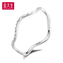 Kim Dai-Sheng pt950 platinum ring womens fashion platinum ring simple Christmas gift jewelry P4307Z