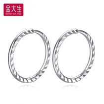 Gold earrings pt950 platinum earrings womens fashion beautiful gold glossy car flower earrings platinum jewelry P6009A