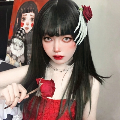 taobao agent Hair locks, bangs, helmet, Lolita style, cosplay