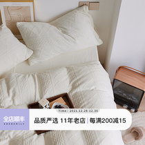 Autumn and winter thick warm milk velvet four-piece Nordic three-dimensional coral velvet flannel sheets bed hats bedding