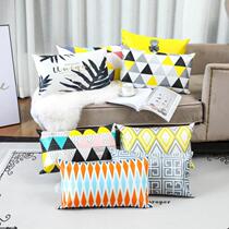 Rectangular sofa waist cushion without core bedside cushion Living room sofa pillow cover Waist pillow size can be customized