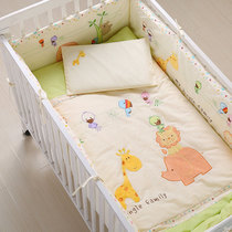 Customized cotton baby bedding kit removable and washable baby bed quilt cotton baby bedding can be customized