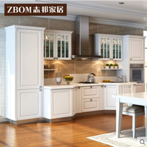 Zhibang cabinets custom-made classical molded Gothenburg countertop kitchen cabinets North American style overall custom-made Changchun