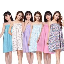 Beauty salon cotton bath skirt extended bathrobe beauty skirt guest clothing floral cotton sweat steam suit