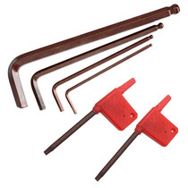 L-shaped hex wrench 2 2 5 3 4 5 turning tool cutter head accessories T6 T7 T8 10 15 20 red flag type