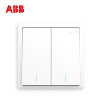 ABB switch socket far white wall 86 switch panel two open single control with fluorescent switch AO102