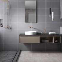  Dongpeng ceramic tiles Glazed tiles wave gray floor tiles Indoor living room tiles Simple modern kitchen floor tiles