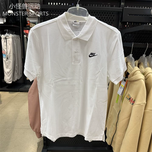 Nike, модная хлопковая футболка polo, короткий рукав