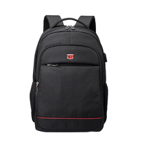 Swiss army knife shoulder backpack mens waterproof wear-resistant belt USB mouth student schoolbag travel bag company logo customization