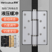 Gute jewelry house invisible door hinge door closer hydraulic buffer spring hinge automatic closing positioning hinge