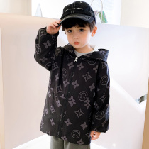 Baby waterproof overcoat long sleeve autumn and winter children's down jacket anti-dirty boy eating protective clothing primary school students drawing apron