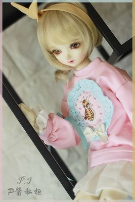 taobao agent +P sauce private cabinet+MSD/BJD/four-point 4 points/daily casual clothes top --- stitching sweater skirt+socks