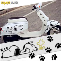 Electric car stickers three-dimensional waterproof motorcycle paper cartoon decoration stickers cute reflective scratch cover stickers