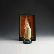 WT07782 Qianlong style Hetian seed snuff bottle
