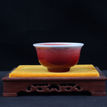 1970-1972 Early Jingdezhen Jianguo Porcelain Factory Color Glaze Lang Red Gift Collection F59