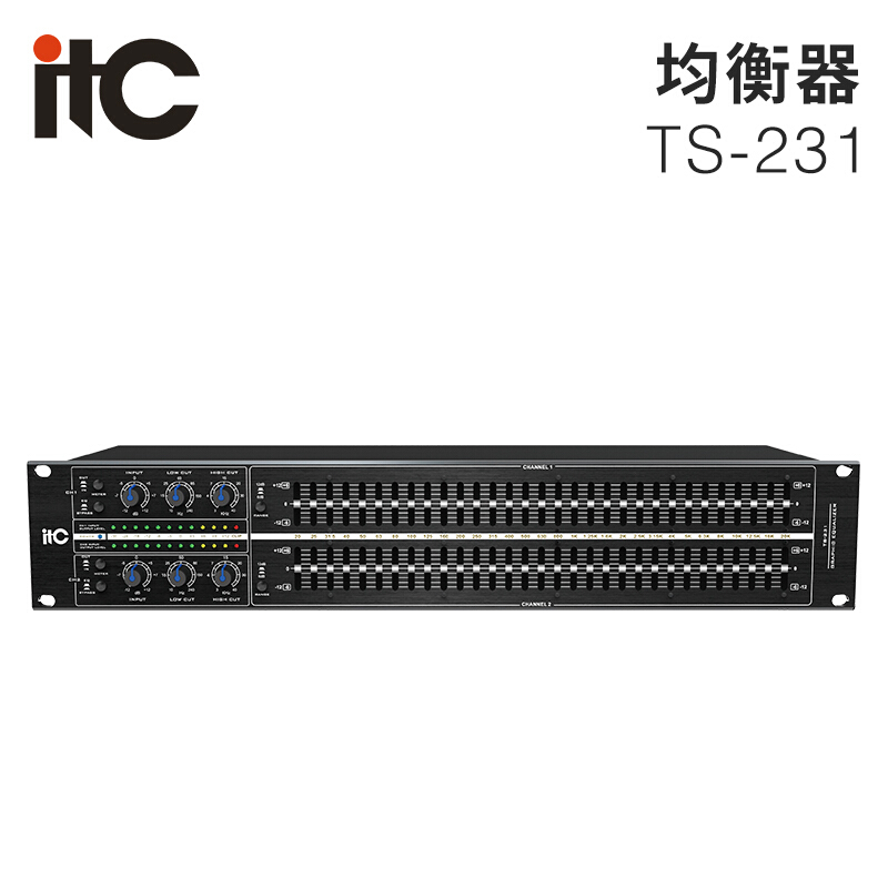 ITC TS-231 Equalizer Stage Peripheral Equipment Performing High and Low Regulator Audio Peripheral Equipment Efficiency