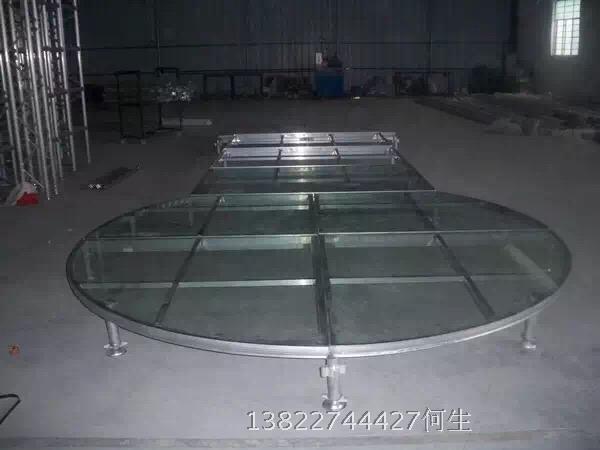 Zhongshan Material Rental Transparent Glass Stage Special-shaped Stage T Stage Celebration Stage Construction