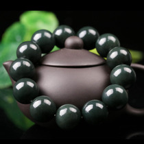 114 61g Hetian jade bracelet round Beed beads bracelet Jade delicate
