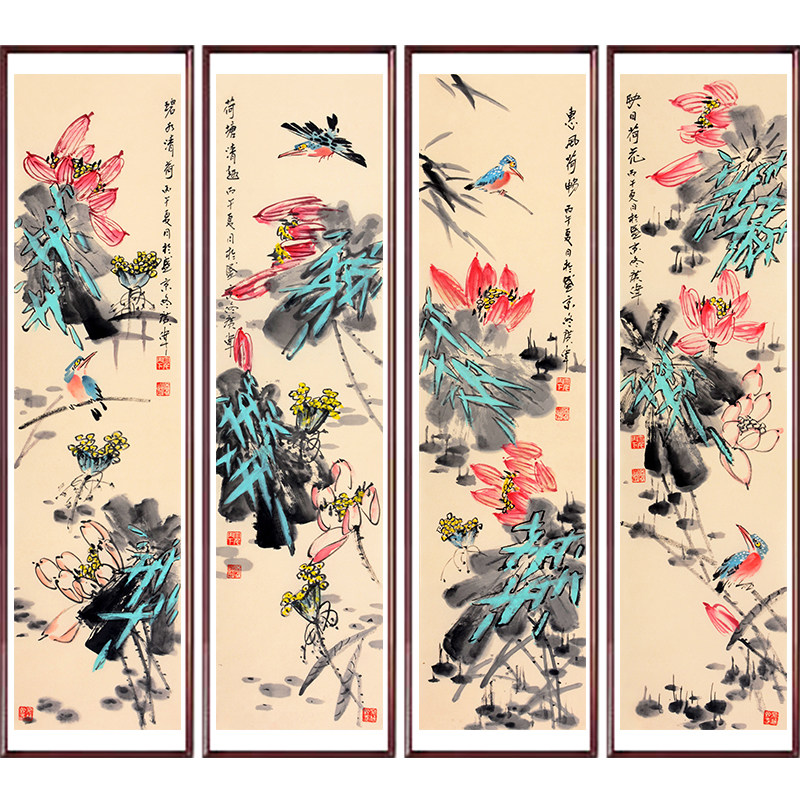 张大千荷花装饰画-张大千荷花装饰画促销价格、张大千荷花装饰画品牌- 淘宝