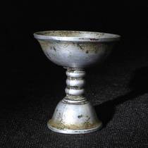 Hawk - Cheng Lamp - rare Tibetan Aluminum Old Butter Lamp Golden Hawk Bacheng auction C2215