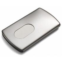 Thickened stainless steel metal hand push business card box creative fashion new male lady business card holder gift