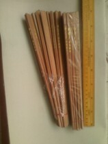 Inventory of old goods in the 1980s Nostalgic collection Fuzhou lacquer chopsticks factory produces Nanmu chopsticks 2.5 yuan per pair