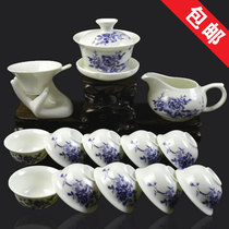 Special price Jingdezhen kung fu tea set ceramic teapot tea tray tea cup cup bowl tea set accessories set