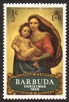 N080 Новая иностранная марка Papuda 1969 Virgin Mary Религиозные специальные марки