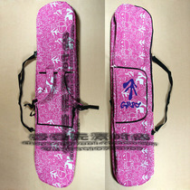 Pink flower color pattern shoulder-to-hand carrying snowboard bag