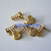 Strong light flashlight accessories gold-plated (imitation gold) small spring circuit board positive Spring