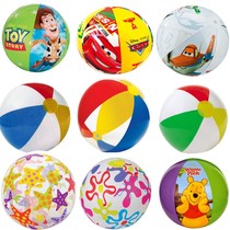 INTEX beach ball Inflatable ball thickened childrens water play toys transparent inflatable beach ball big ball