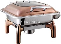 Special price Square hydraulic high-grade gold-plated dining stove Buffy stove can be electrically heated and insulated buffet
