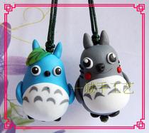Jinzhou Manufactor Supply Totoro Pendant Mobile Phone Chain Handmade Cartoon Soft Pottery Jewelry Large Pendant Student Gift