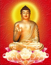Fate pure handmade Buddha portrait Shakyamuni Buddha 019 photo paper double-sided plastic seal