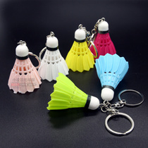 Plastic mini badminton pendant keychain ball bag pendant badminton keychain sports gift souvenir