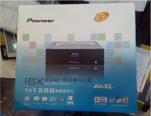 Pioneer BDR-S09XLB Blu-ray DVD Recorder 16X-fold Speed HD Blu-ray Recorder CD Driver!