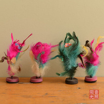 80s 90s nostalgic memories Handmade chicken feather shuttlecock Old chicken feather shuttlecock